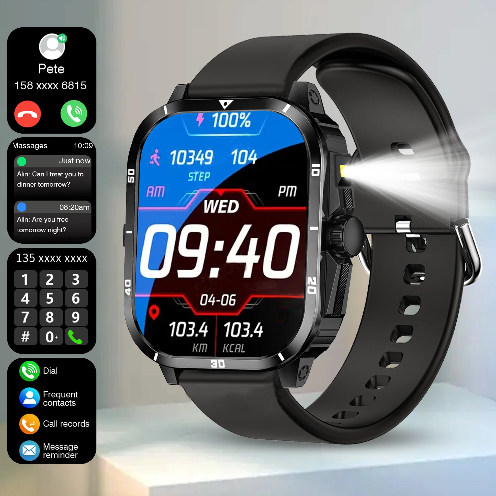 Smartwatch Watches That Connect To Iphone - New Smart Watch for Men and