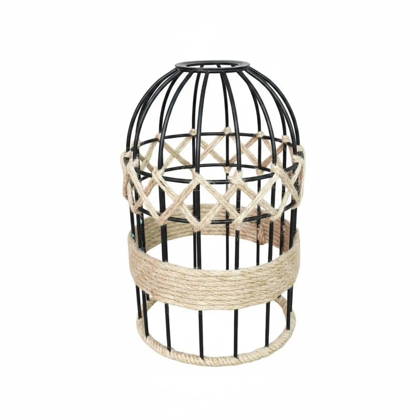 Industrial Birdcage Lampshade Rustic Charm Indoor Lighting for Bar Counter, Cafe