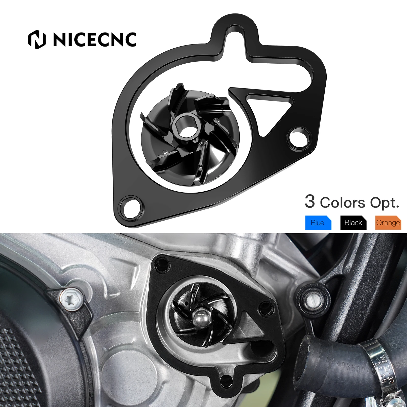 

NiceCNC For GasGas EC 300 2024 EC 250 MC 125 MC 250 EX250 EX300 Motorcycle Oversized Water Pump Cooler Impeller Spacer Kit