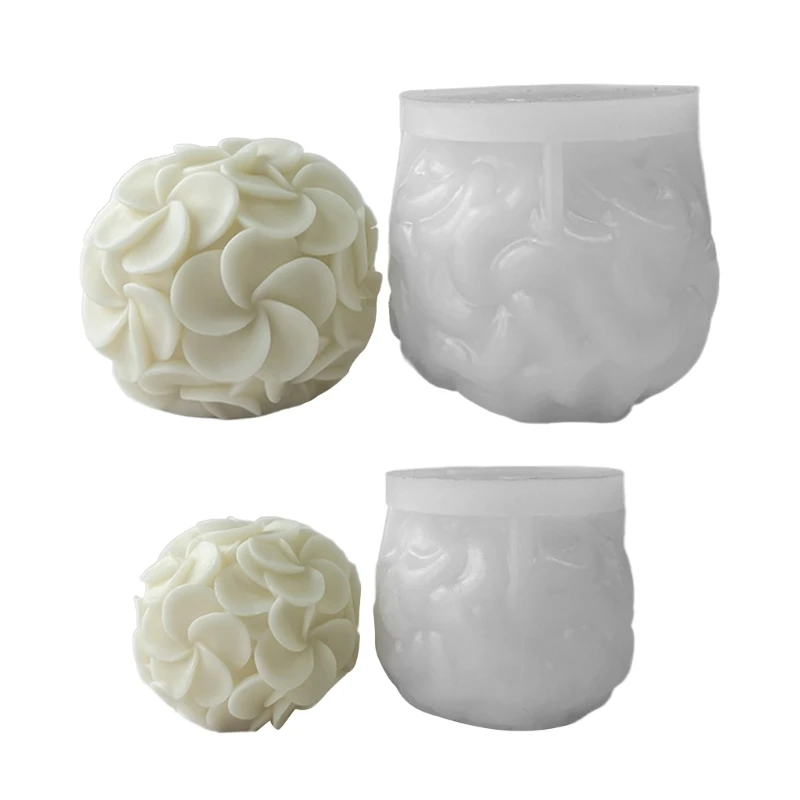 Beautiful Silicone Moulds Soap Molds Hydrangea Shaped Wax Mould Hand-Making Mold Accessaries for Candle