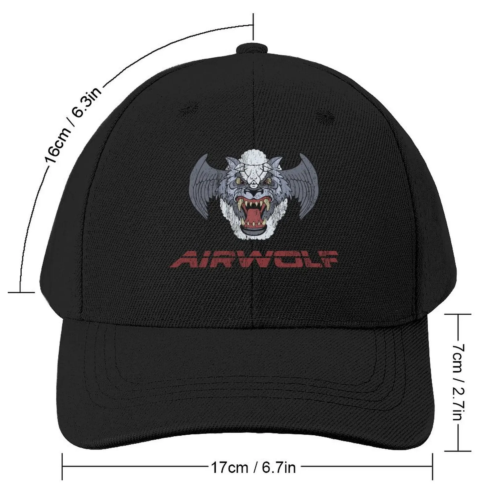 Retro Airwolf Logo Baseball Cap funny hat Sun Cap Hat Man For The Sun Dropshipping For Girls Men's