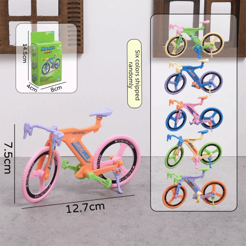 New Simulation Mini Plastic Scooter Random Dolls House Balance Car Four-wheeled Scooter Miniature