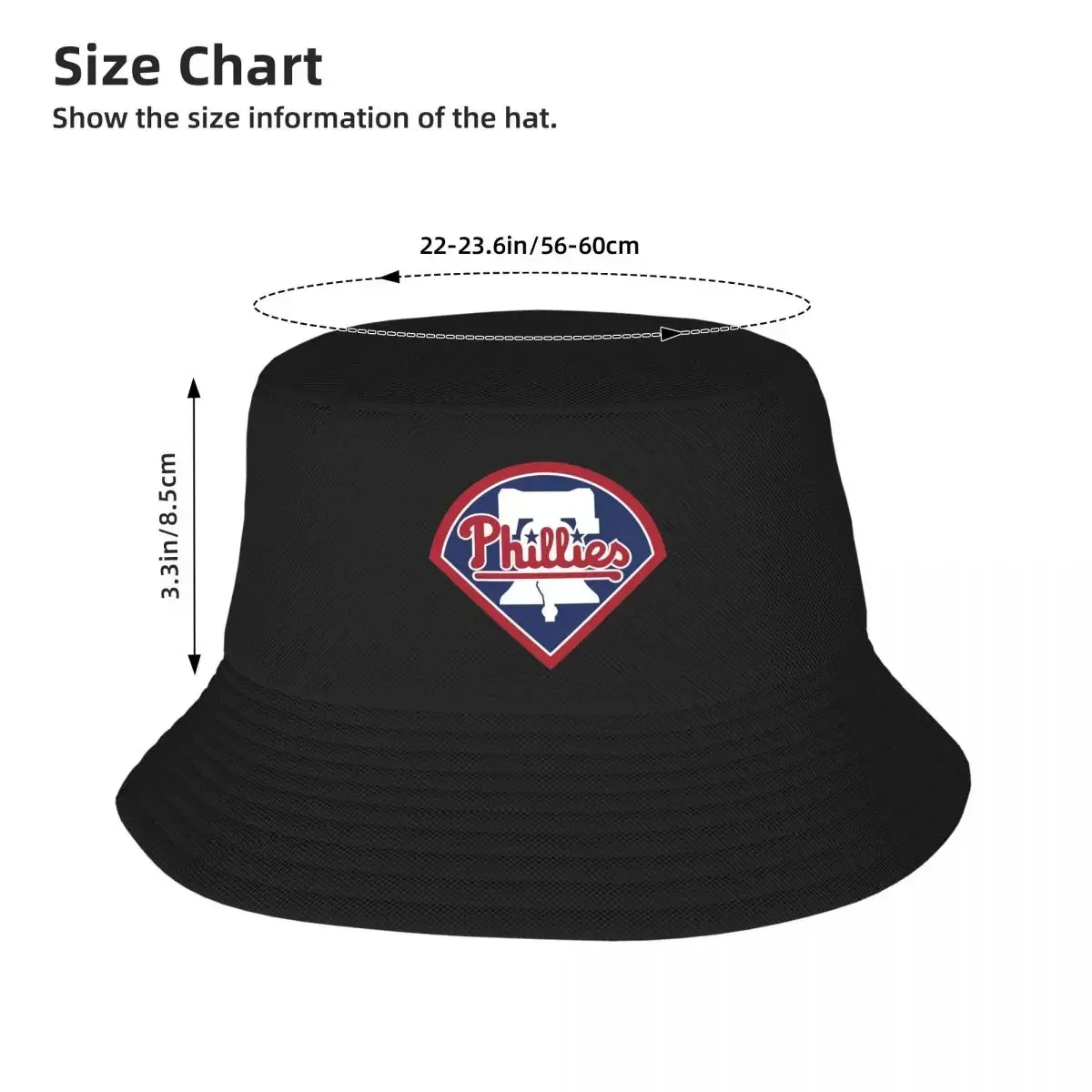 Phillies - City Bucket Hat Panama Hat Children Bob Hats Fashion Autumn Fisherman Hats For Summer Beach Fishing Unisex Caps