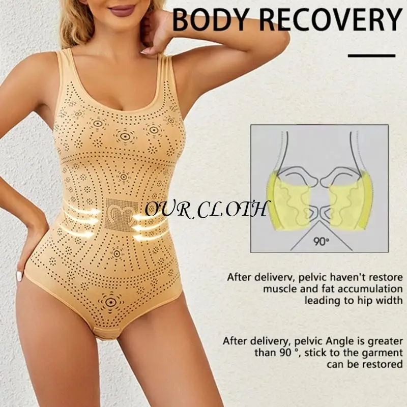 Women's Invisible Slimming Undergarment with Compressed Technology Top Bodysuit Shapewear for Evening Dress Y1AC