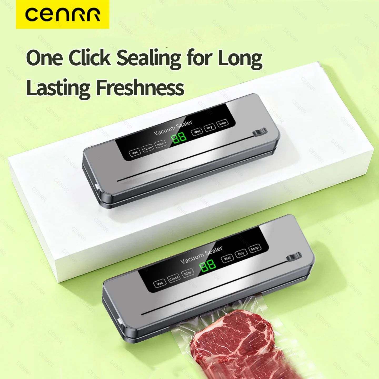 الكهربائية فراغ السدادة تخزين المواد الغذائية ختم اللمس زر الجاف/الرطب المدمج في القاطع المطبخ الغذاء ختم آلة تغليف الفراغ