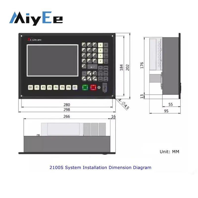 Starfire SF-2100S CNC Flame Plasma Controller, 2-Axis CNC Cutting System with 7-inch LCD Display for CNC Cutting Machine
