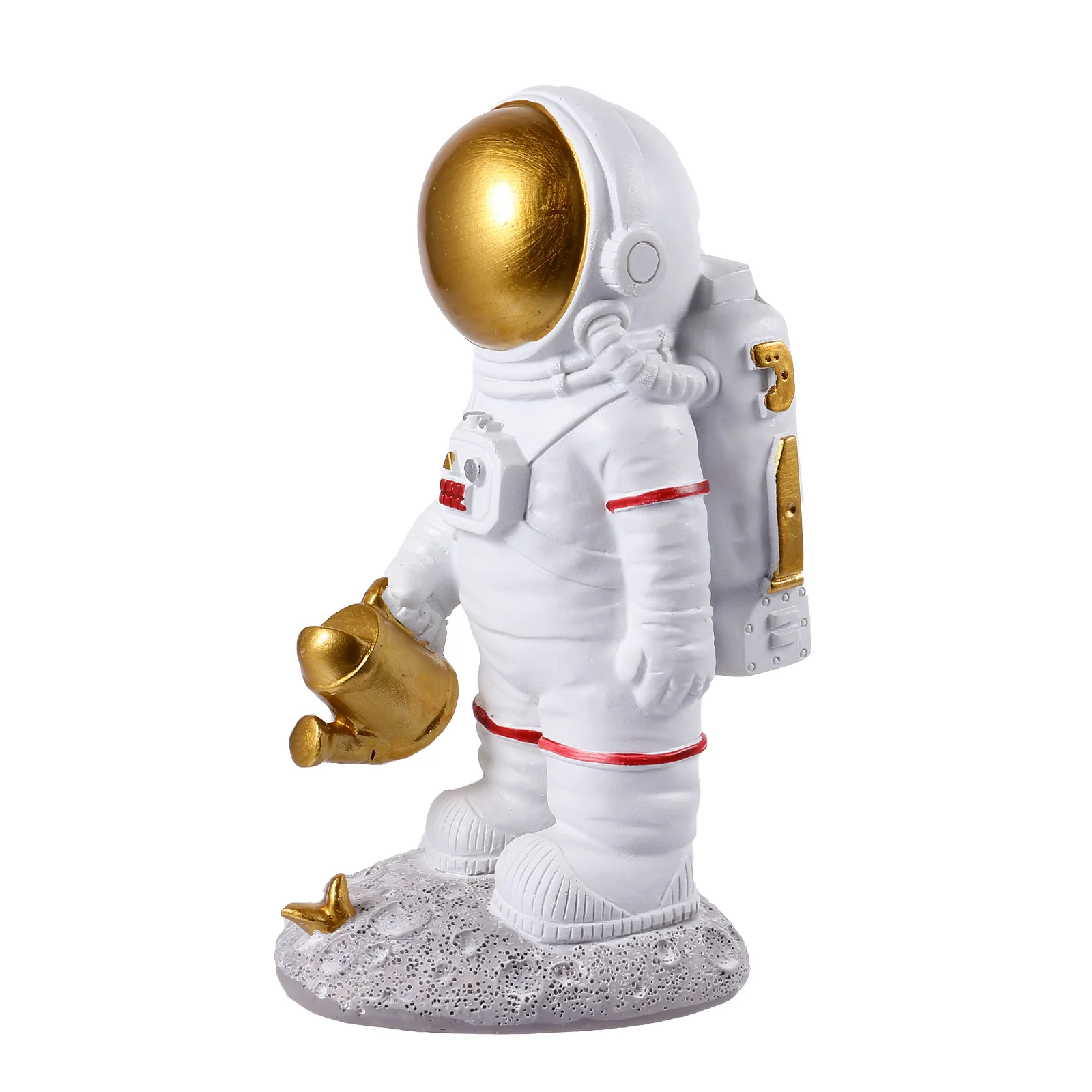 

Spaceman Statue Flower Decoration Desktop Display Household Kids Room Resin Astronaut Ornament Spaceman Statue with Flower