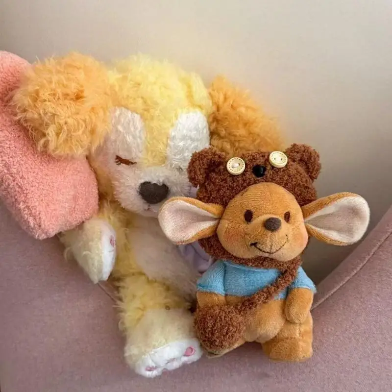 Disney Winnie The Pooh Roo Känguru Plüsch-Schlüsselanhänger, süßes Koch-Outfit, Kinderrucksack, Reißverschluss, Dekoration, Puppenanhänger