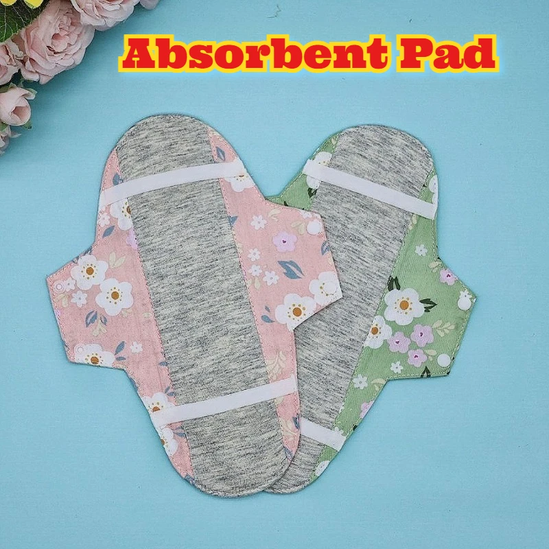 Reusable Cotton Pantyliner 26cm Extra Long Washable Incontinence Pads Odor Control Leak Proof Protection Daily Comfort Underwear
