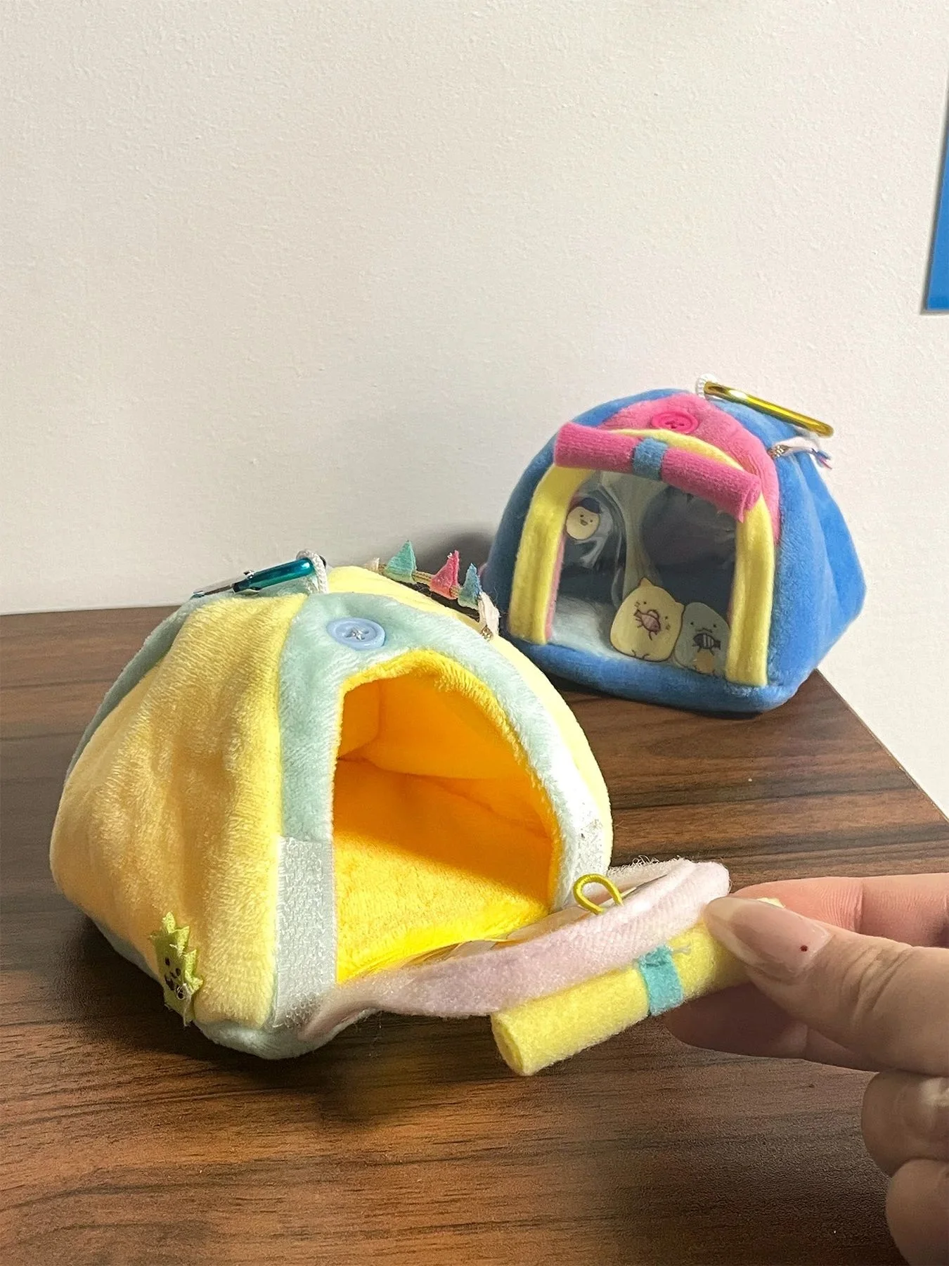 حقيبة ألم صغيرة، محفظة للعملات المعدنية، كابل سماعة الرأس، حقيبة تخزين، محفظة محمولة من القطيفة على شكل خيمة لطيفة، حقيبة عملات إبداعية، حقيبة تخزين #5