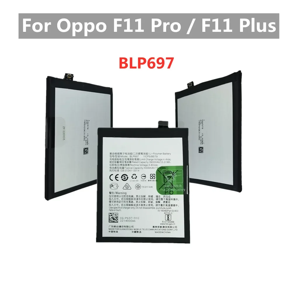 

4000mAh Original Battery For OPPO F11 Pro /F11 Plus CPH1969 BLP697 Phone Batteries