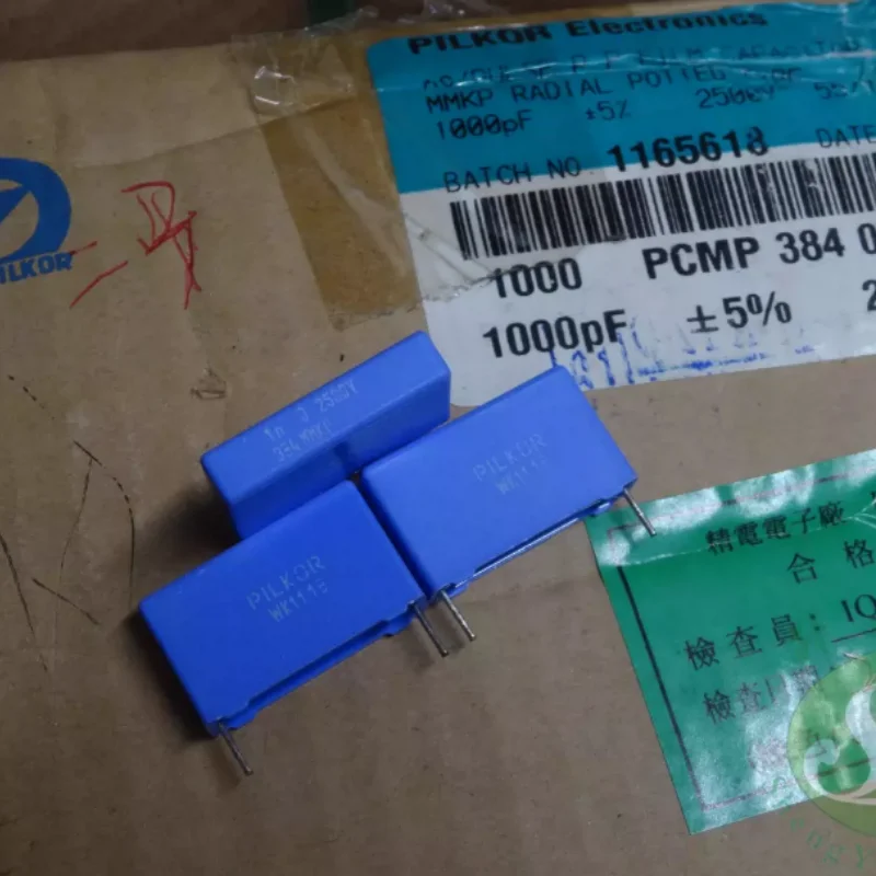 10pcs-100pcs PILKOR 0.001uf/2500v 1.0nf 1000pf 1n0 102 brand new film capacitor 22MM