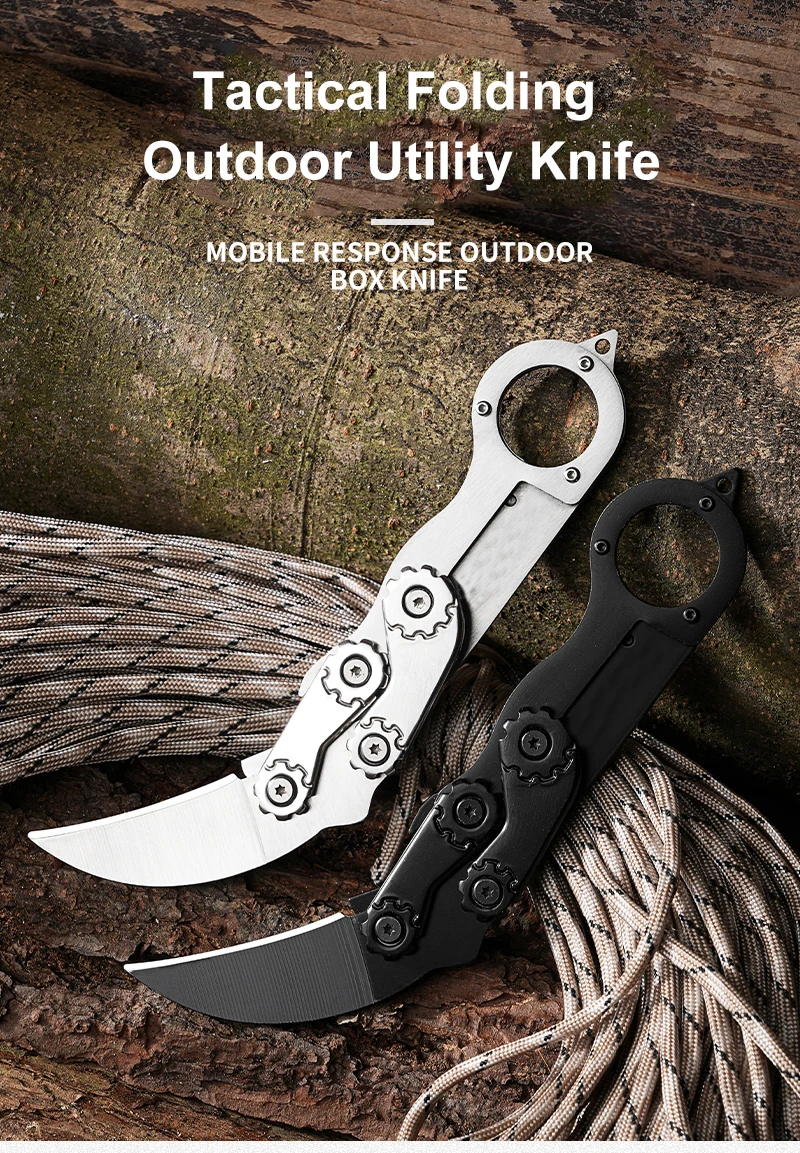 Description Picture 2 of itemHot Sale Survival Folding Blade knife Newest Karambit Sliding Knife PocketKnife Hunting Tactical knives EDC Tools
