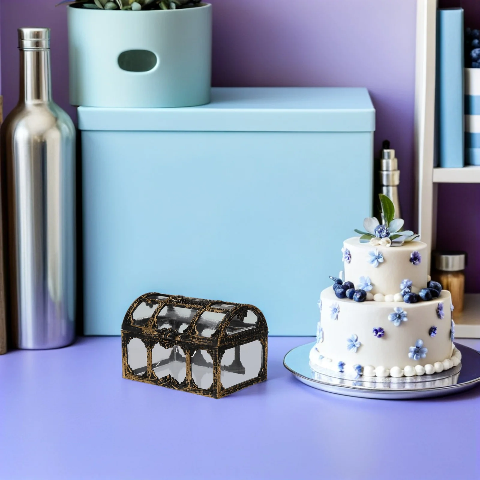 

Pirate Gift Box Creative Treasure Chest Decorative Storage Organizer for Kids Party Favors Unique Birthday Present Home Decor