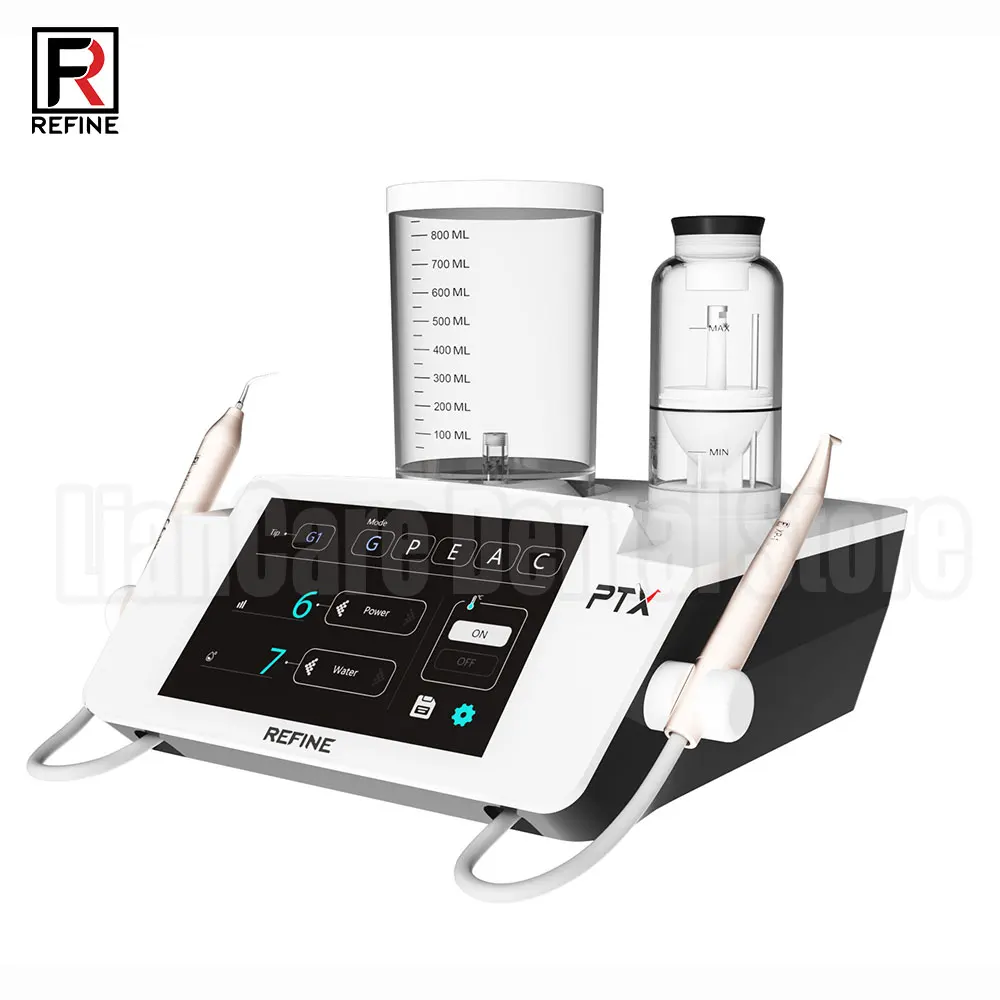 Dental Scaler Combines Ultrasound Scaler Air Polishing Scaler Ultrasonic Periodontal Surgery Air Polisher 2 in 1 Refine PT X