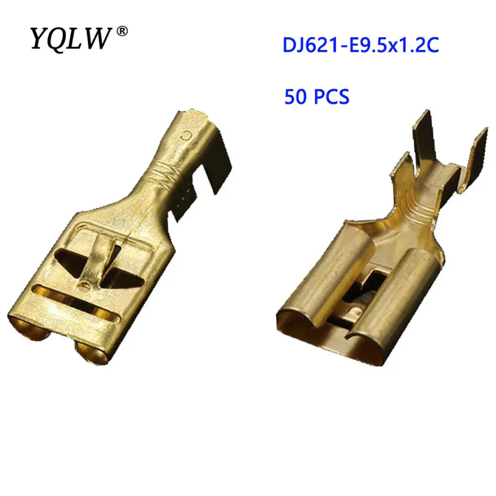 50 PCS DJ621-E9.5x1.2C / 9.5 Terminal Block 70A High Current Automotive Relay Terminals 9.5 Series