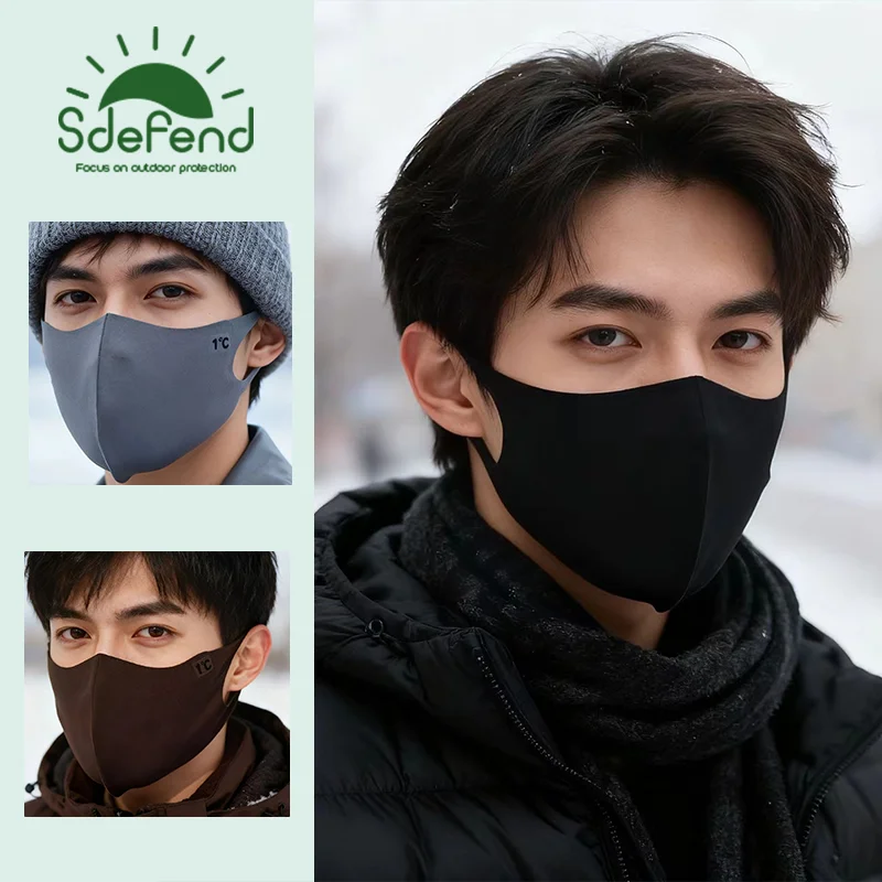 

Универсальная маска для лица: теплая, дышащая, для активного отдыха, ветрозащитная, морозостойкая, бесшовная защита для осени и зимы