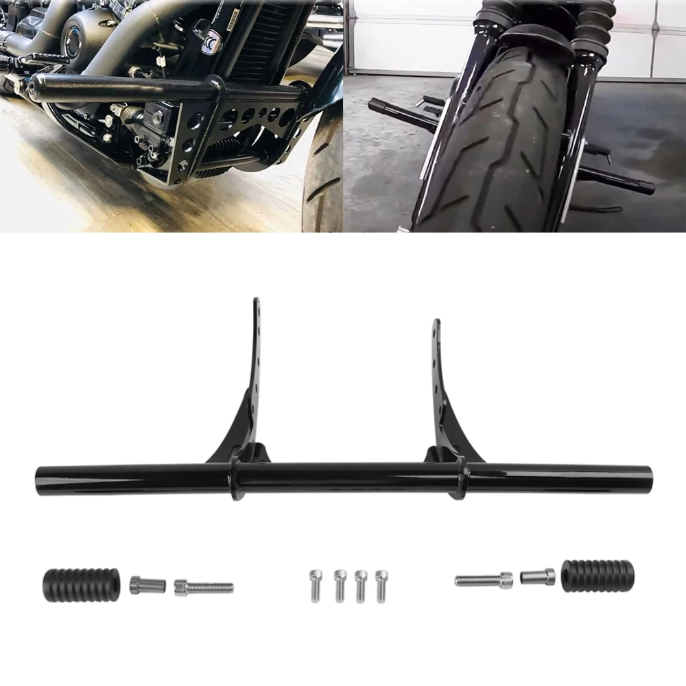 

Black Front Highway Engine Guard Crash Bar for Harley Softail Low Rider Street Bob 2018-2024 Motorcycle Accessory
