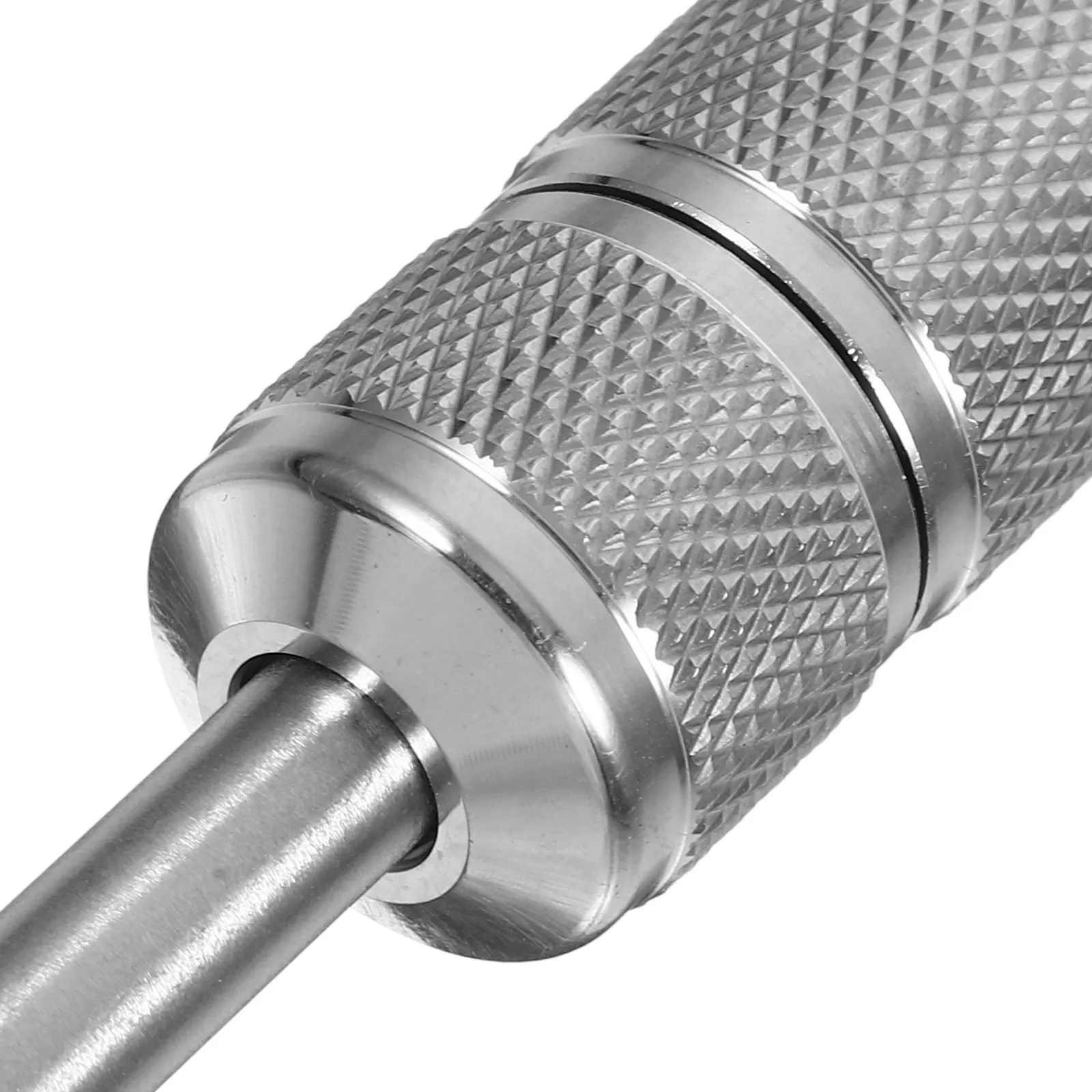 Stainless Steel Tattoo Handle Grip Self Locking 7-8Mm Inner Diameter Non-Slip Ratchet Comfortable Secure Hold for Artists