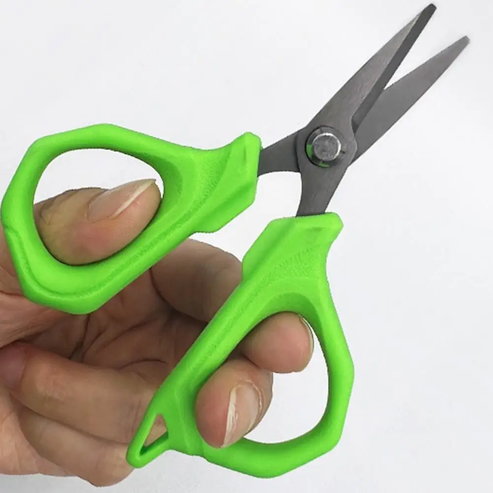 Rust-proof Fishing Shears Versatile Fishing Scissors Durable Stainless Steel Blade Non-slip Rubber Handle Ideal Outdoor for Pe