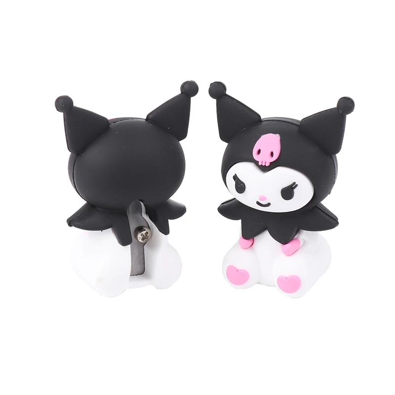 Imagem -03 - Kawaii Apontador de Lápis dos Desenhos Animados Acessórios Kuromi Bonitos Caneta Turner Beleza Anime Papelaria Prêmios Brinquedo Presente para Menina