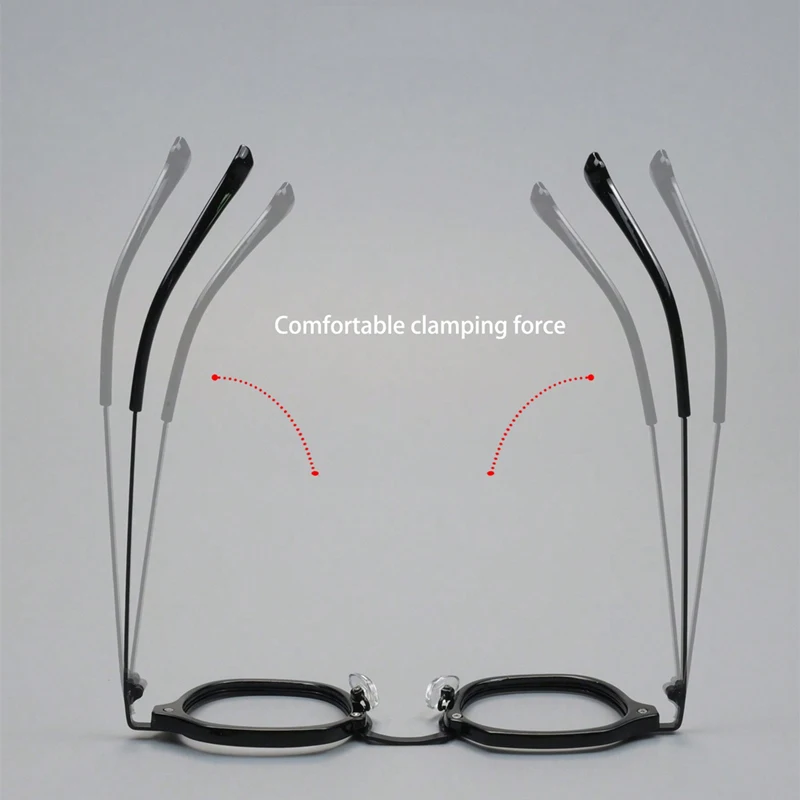 New Fashion Brand Design Stainless Steel Alloy Glasses Frame for Man and Woman Anti Blue Light Computer Phone Flat Light Glasses