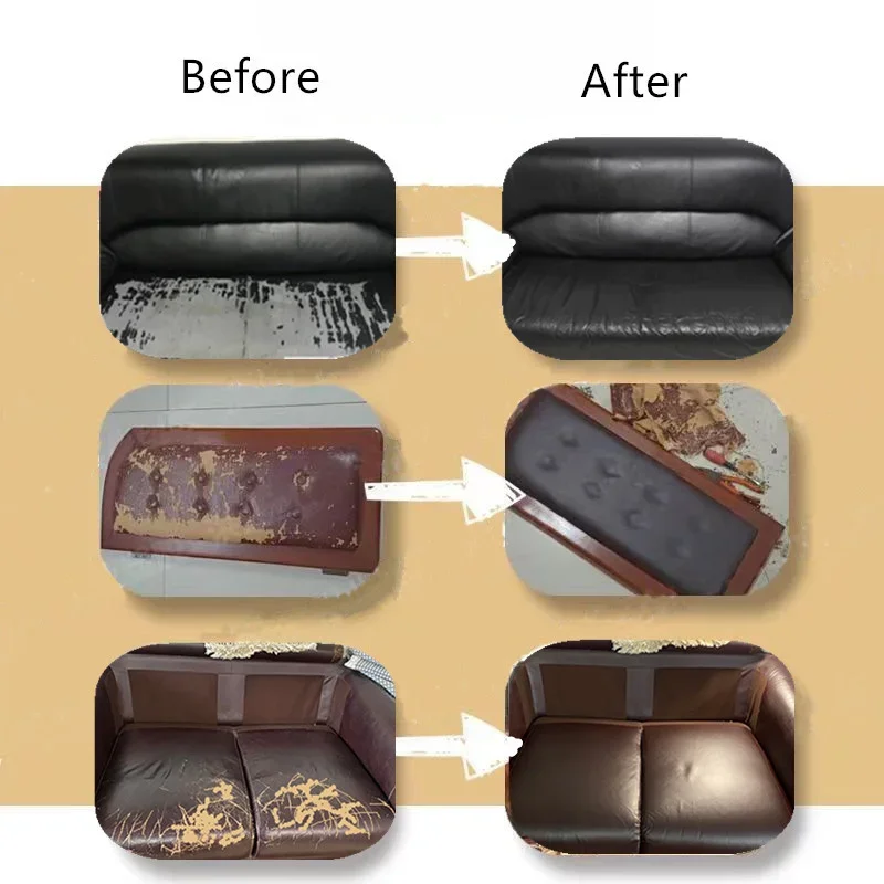200x137 Leather Repair Sticker Self-adhesive Patches Repair Pu Black Leather Fabric Patches Sofa Hole Car Seats DIY Leathercraft