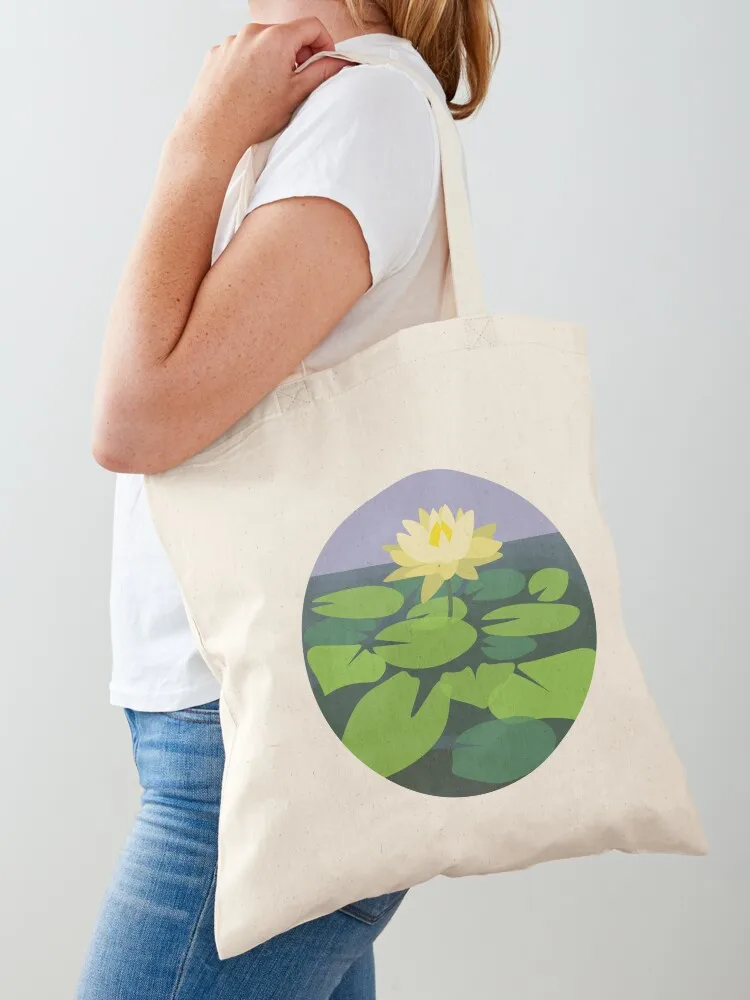 Lotus Flower Serenity Tote Bag hand bag ladies shopper bag woman tote men handbag Canvas Tote