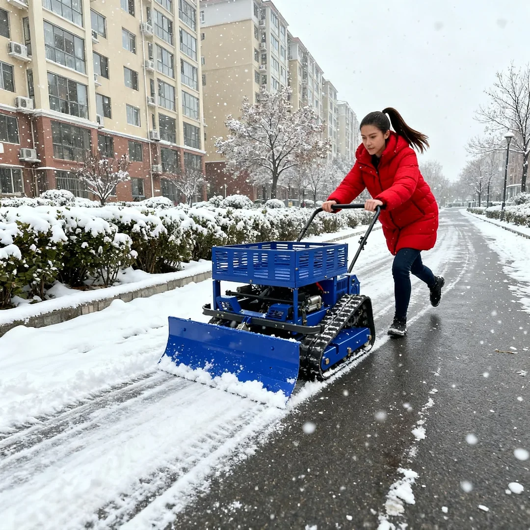 

Customized Wide-Cut Lawn Mower - 550mm Cutting Range with Versatile Snow Shovel Attachment