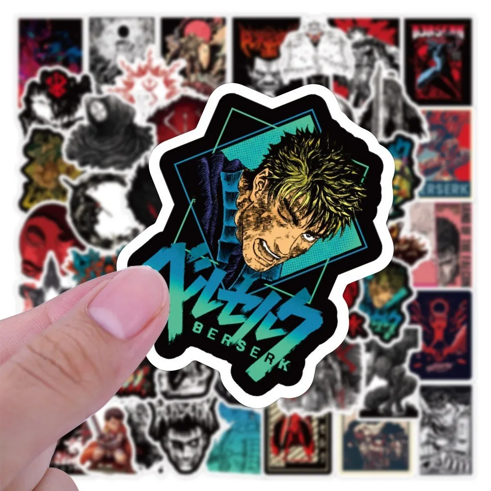 50pcs Berserk Cartoon Graffiti Stickers Notebook Bottle Suitcase Laptop Waterproof Sticker Decoration