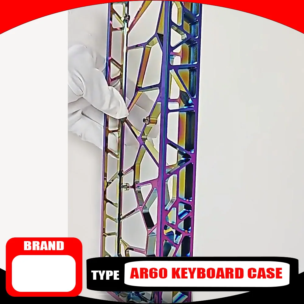 

Чехол для клавиатуры AR60 Wooting60, цветной полый алюминиевый сплав для GH60/mp6 +/mad60/GT60, изысканный прочный подарок для игрока