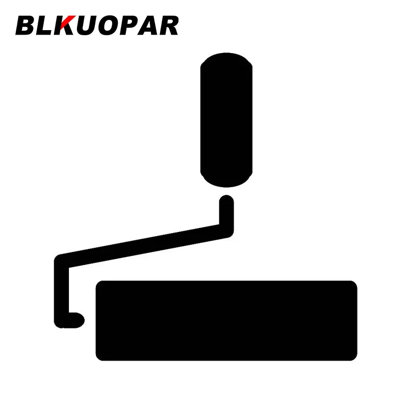 BLKUOPAR for Element Silhouette Single Paint Roller Car Stickers Occlusion Scratch Creative Decals Vinyl Die Cut Vehicle Decor