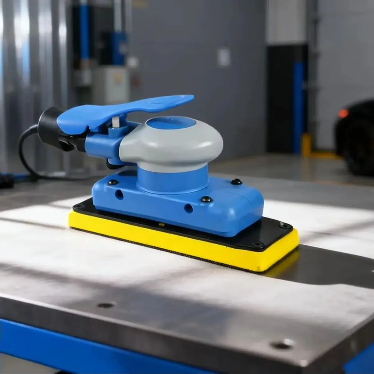 

Пневматическая шлифовальная машина для авто, прямоугольная, 70x198 мм, для финишной обработки автомобильной краски и шпатлевки, с наждачной бумагой