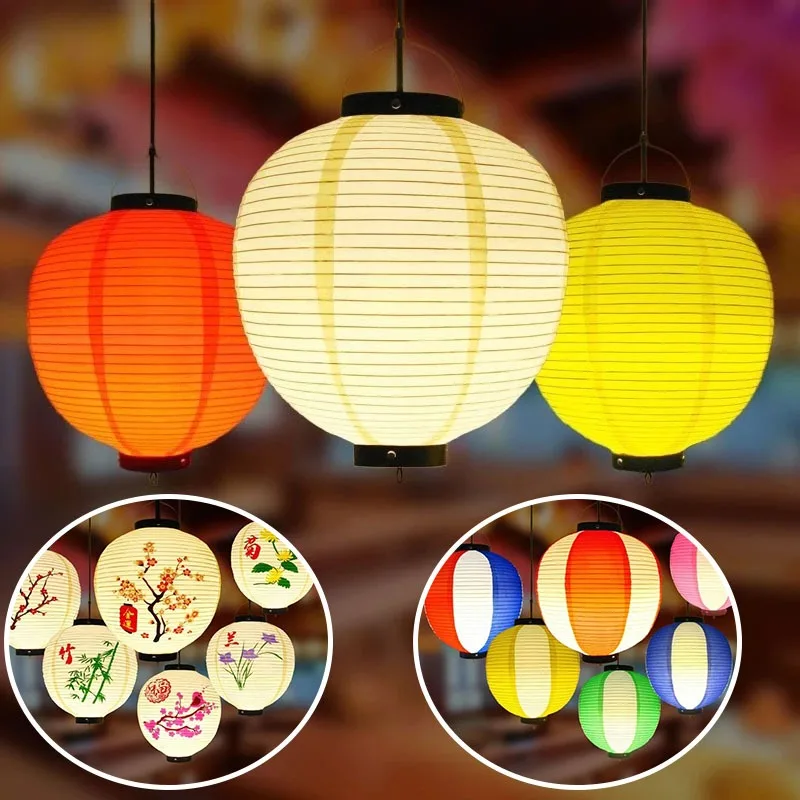 30x30cm PVC Waterproof Korean Style Lantern Ramen Sashimi Izakaya Cuisine Shop Restaurant Pub Decor Hanging Lantern Outdoor