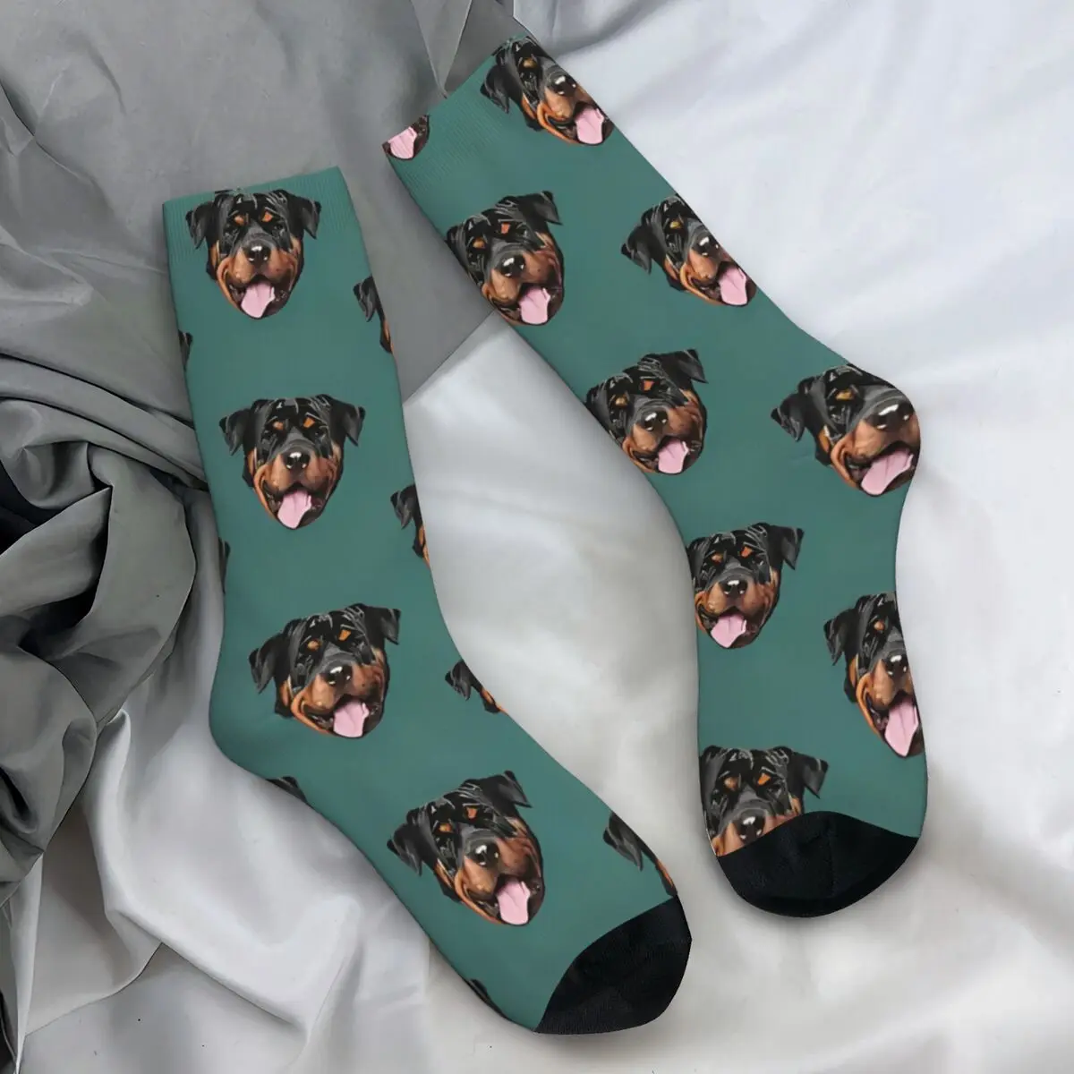 

Rottweiler Dog Lover Stockings Couple Animal Pet Socks Comfortable Vintage Socks Winter Skateboard Anti Slip Printed Socks Gift