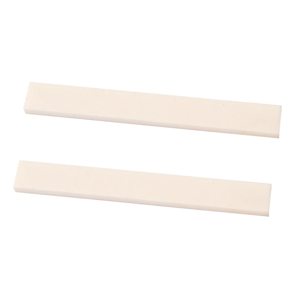 

Buffalo Bone Material Guitar Saddle Blank 80x11x3mm Lightweight for Acoustic Electric Classical Bass Mandolin Banjo Ukulele