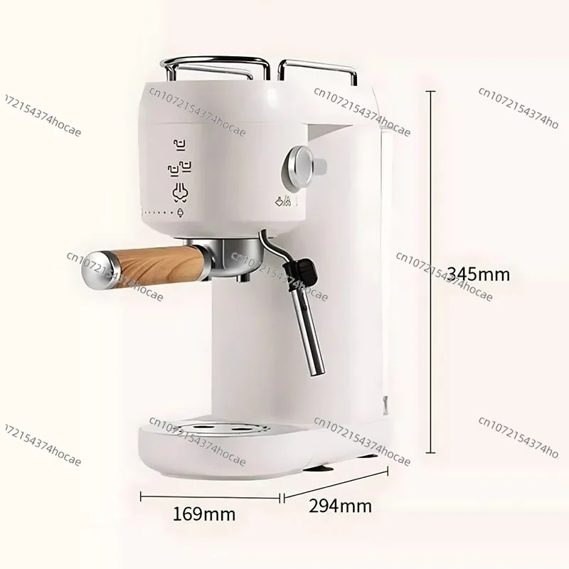 Dual Head Semi-Automatic Espresso Machine 20Bar Pressure Drip Pump 220V/110V Simple One Click Operation with 1000ml Water Tank