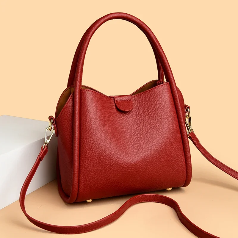 New Shoulder Bags Women Pu leather All-Match Simple Multifunction Handbags Large Capacity Crossbody Bags For Women Teens Purse