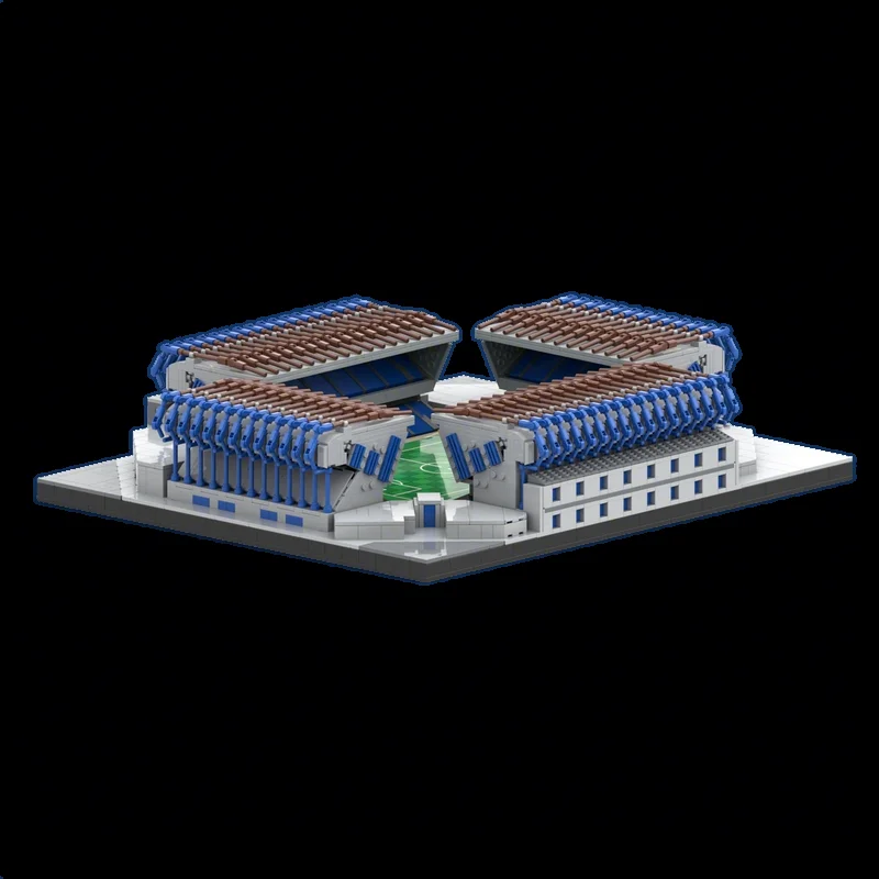 3564 pièces MOC Le modèle de terrain de football sportif, blocs de construction d'architecture, assemblage DIY, éducation créative, idée de cadeau de Noël