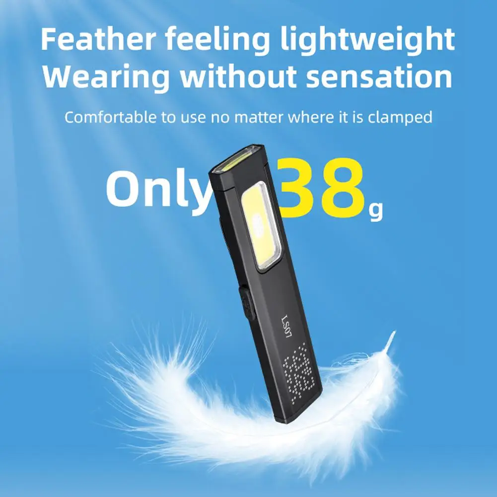 

Mini Outdoor Rechargeable LED Torch Light Waterproof Magnetic Grip Work Pocket Flashlight 800LM Outdoor Lighting Flashlight 2026