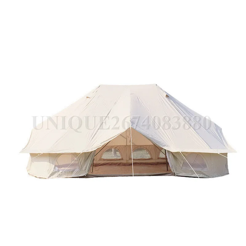 

Luxury Cotton Canvas Bell Tent, Waterproof Outdoor Party Tent, Emperor Cotton, 4x6m, 8-12 Person