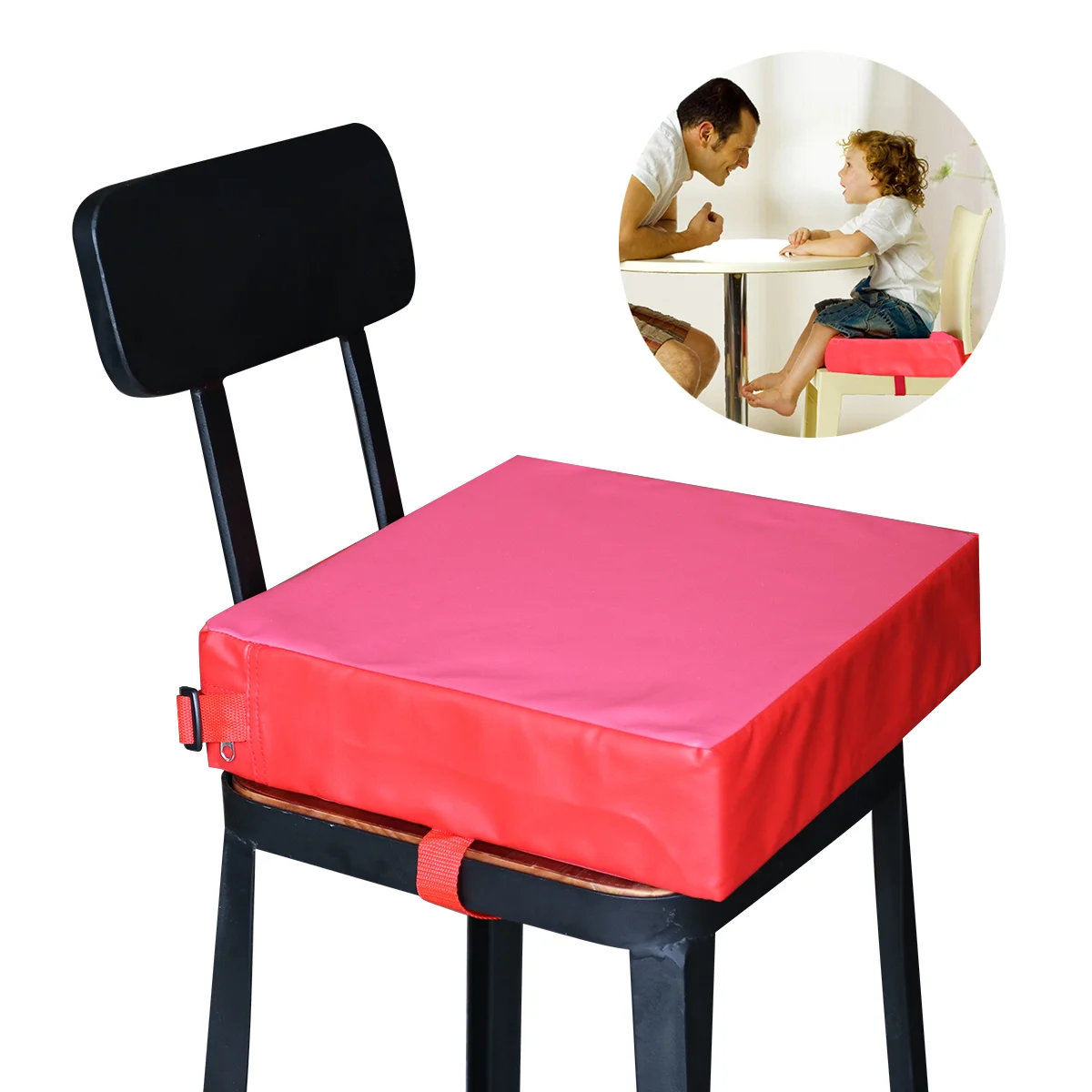 NUOLUX Children Kids Dining Chair Booster Cushion Baby Seats (Red) Children dining chair booster Children dining chair cushion