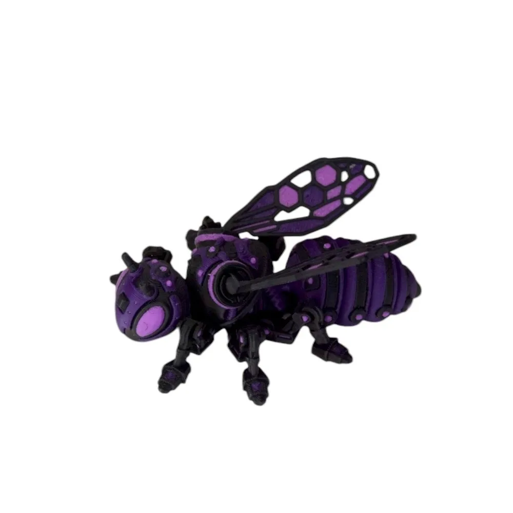 Multi Color 3D Printed Insect Model Joint Design Articulated Mechanical Insect Ornament Creative Style Bee Model Toy Gifts