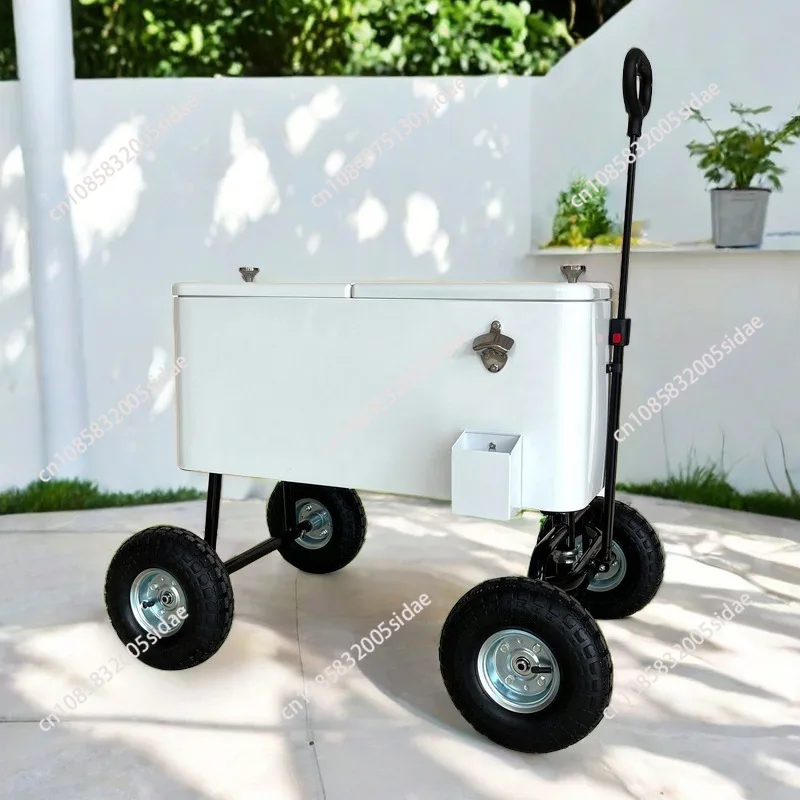 Nuevo Cubo de bebidas mejorado, cubo de hielo, estilo de carro/estilo de remolque, cubo de hielo de doble capa, hielo de cerveza de plástico