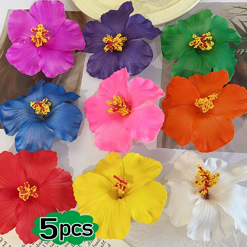 

Flower Hair Clips Hawaiian PlumeriaHibiscus Flowers Barrettes Bridal Hairpins Colorful Rose Hairpin Jewelry Summer Travel Gifts