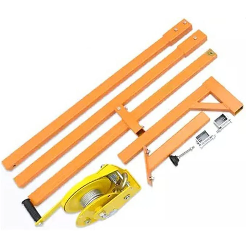 20M Manual Stainless Steel Outside Installation Lifting Crane Self-Locking Manual Winch Assembly Air Conditioner