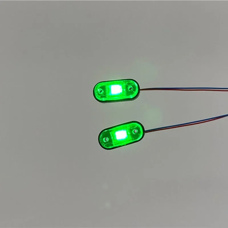 1 Pair LED Simulation Red/blue/green Position/Warning Light for 1/14 Tamiya RC Truck Trailer Tipper Scania Benz Man Car Parts