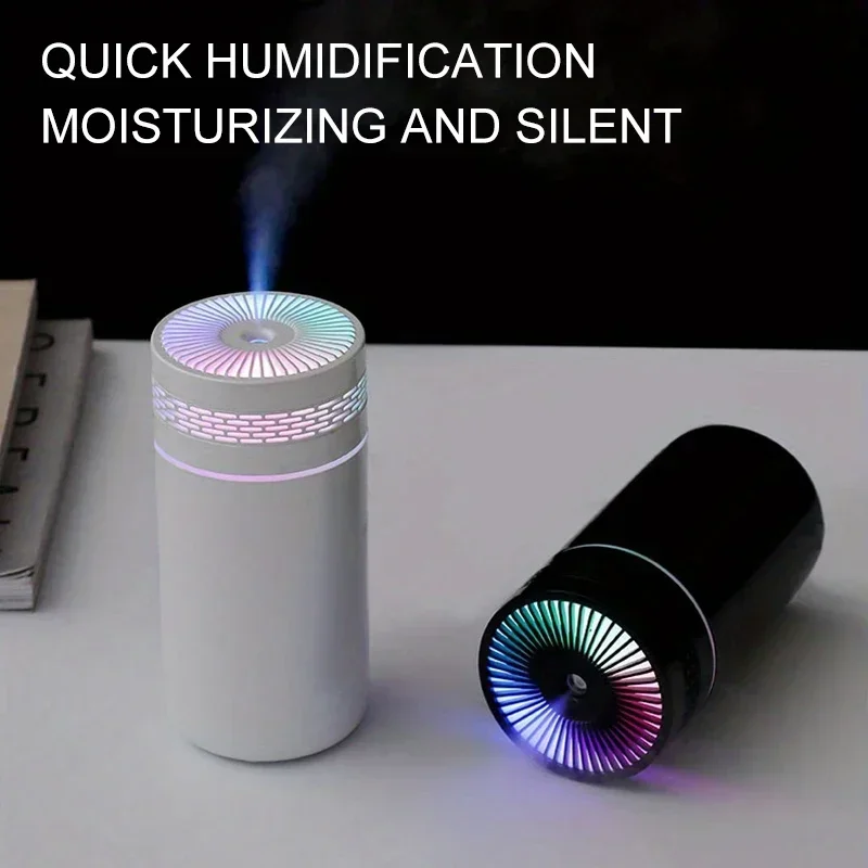 Portable LED light 250ml Spray Mist humidifier Double Wet Mini air humidifier