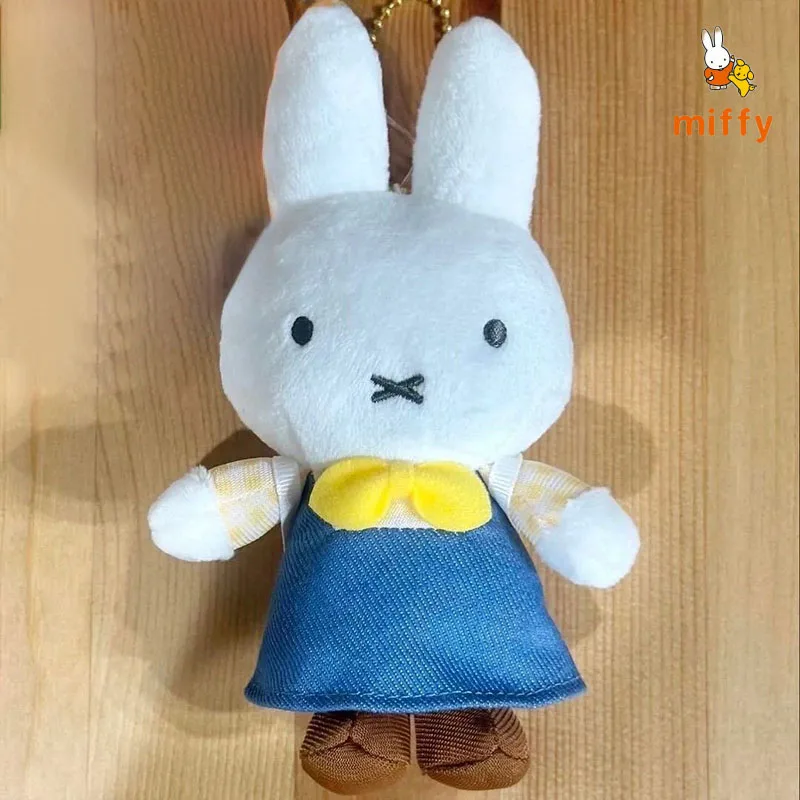 พวงกุญแจตุ๊กตากระต่ายมิฟฟี่น่ารัก กระโปรงยีนส์ ของเล่นตุ๊กตาการ์ตูน ตุ๊กตาโดปามีน ของขวัญเครื่องประดับอนิเมะ