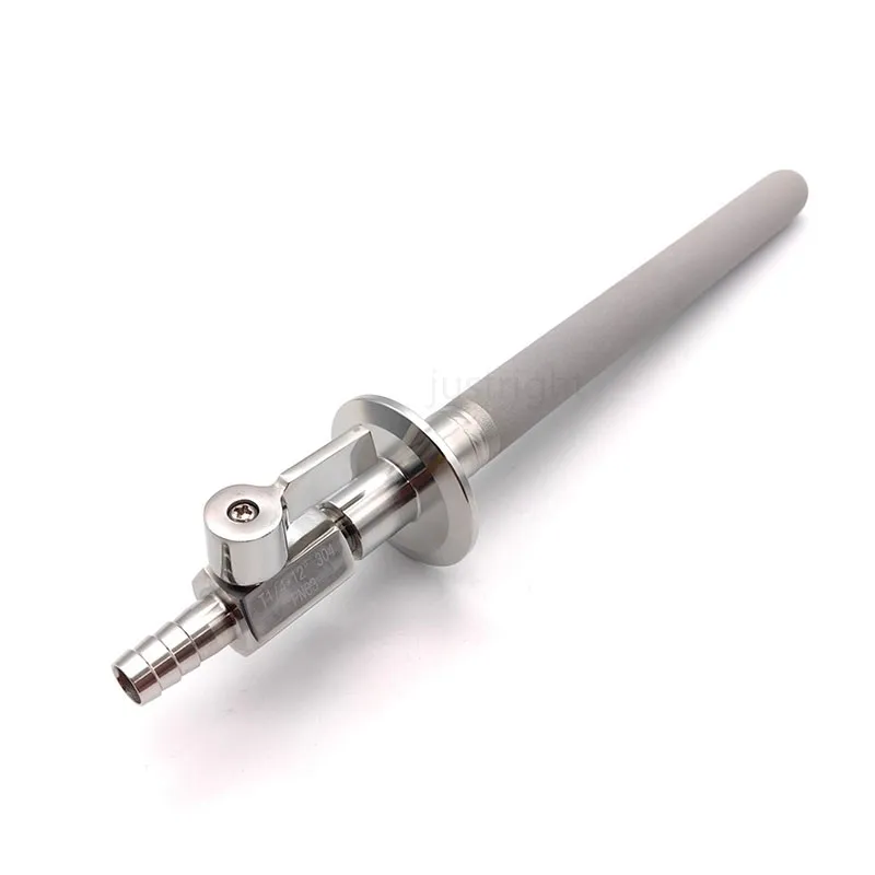 

SS316 2 Micron Wort Aeration Stone Oxygen Diffuser 1/4" NPT Female 50.5mm Tri Clamp for Homebrew Beer Fermenter Carbonation